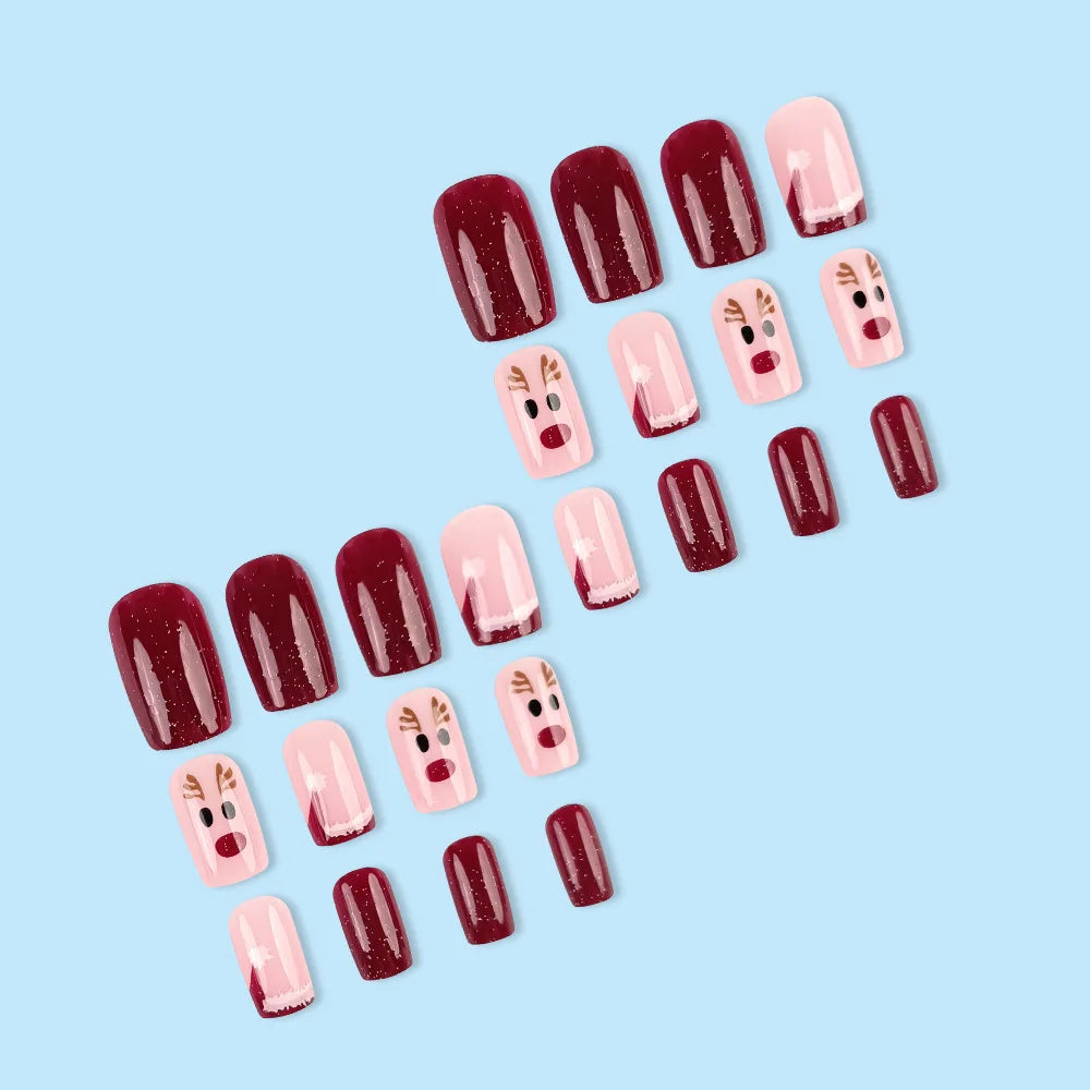 Festive Faux Nails for Holiday Glam
