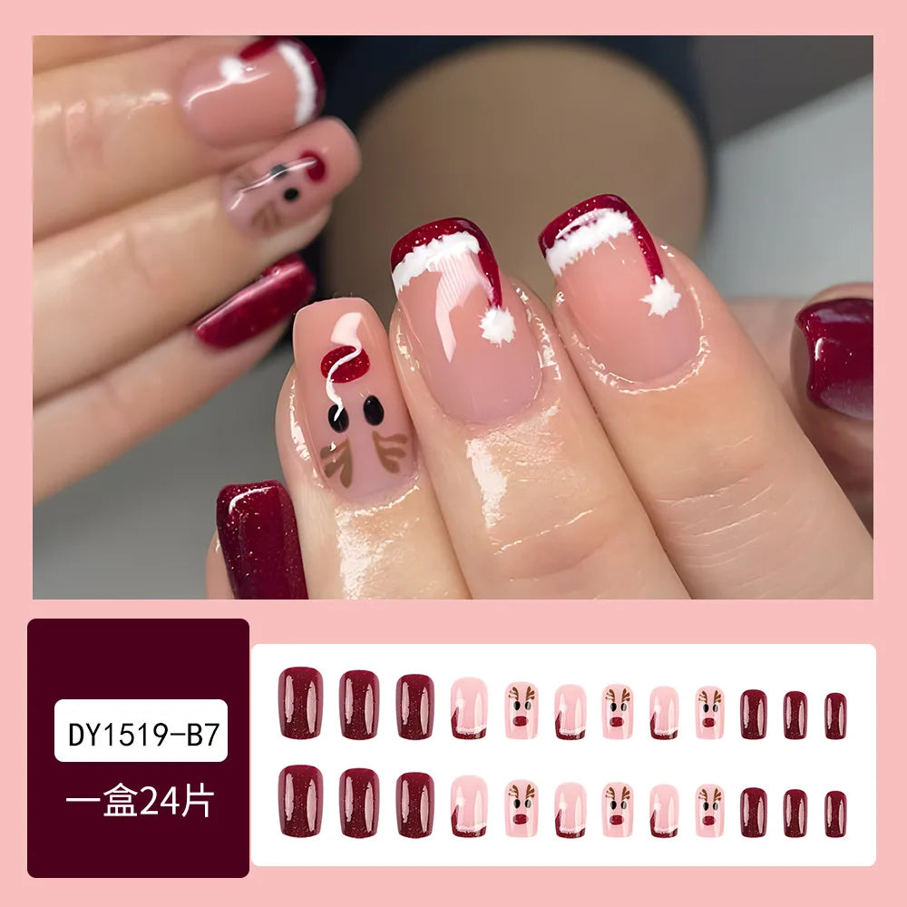 Festive Faux Nails for Holiday Glam