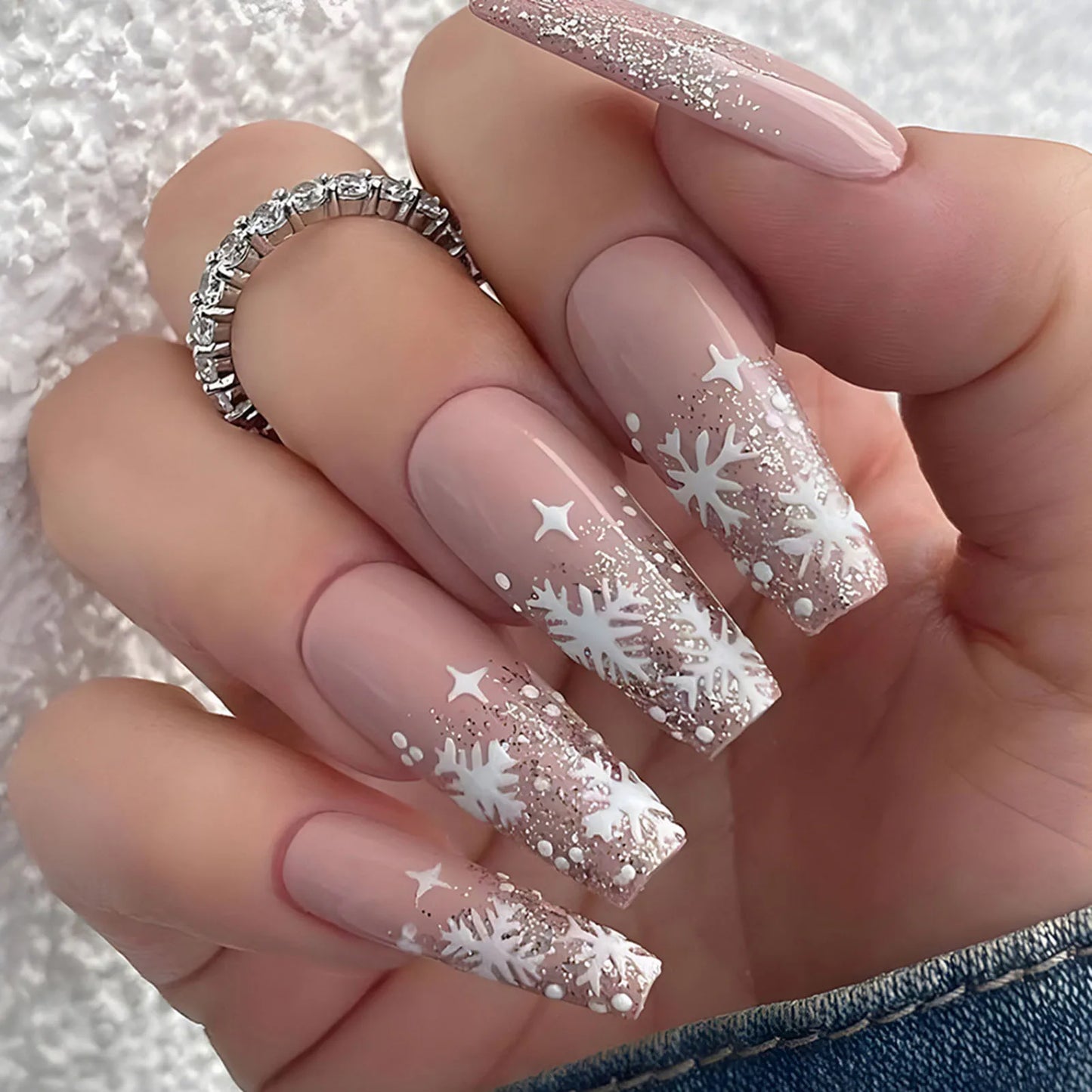 Festive Faux Nails for Holiday Glam