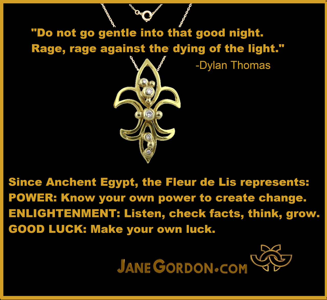 Fleur De Lis Pendant/Necklace or Pearl Enhancer-Silver, 18K Gold, Center Diamonds-2