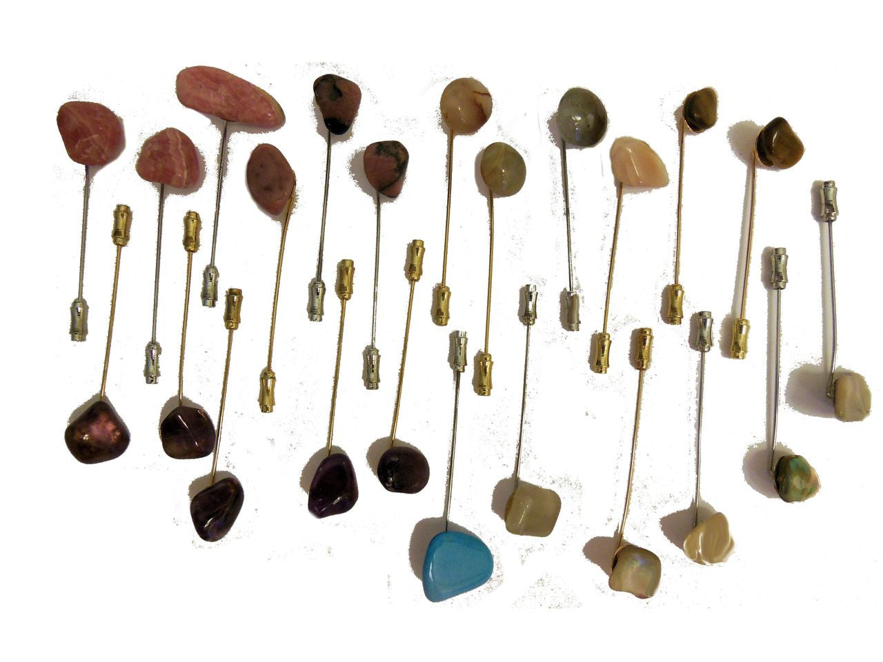 Get Stoned - Gemstone Lapel Pins-1