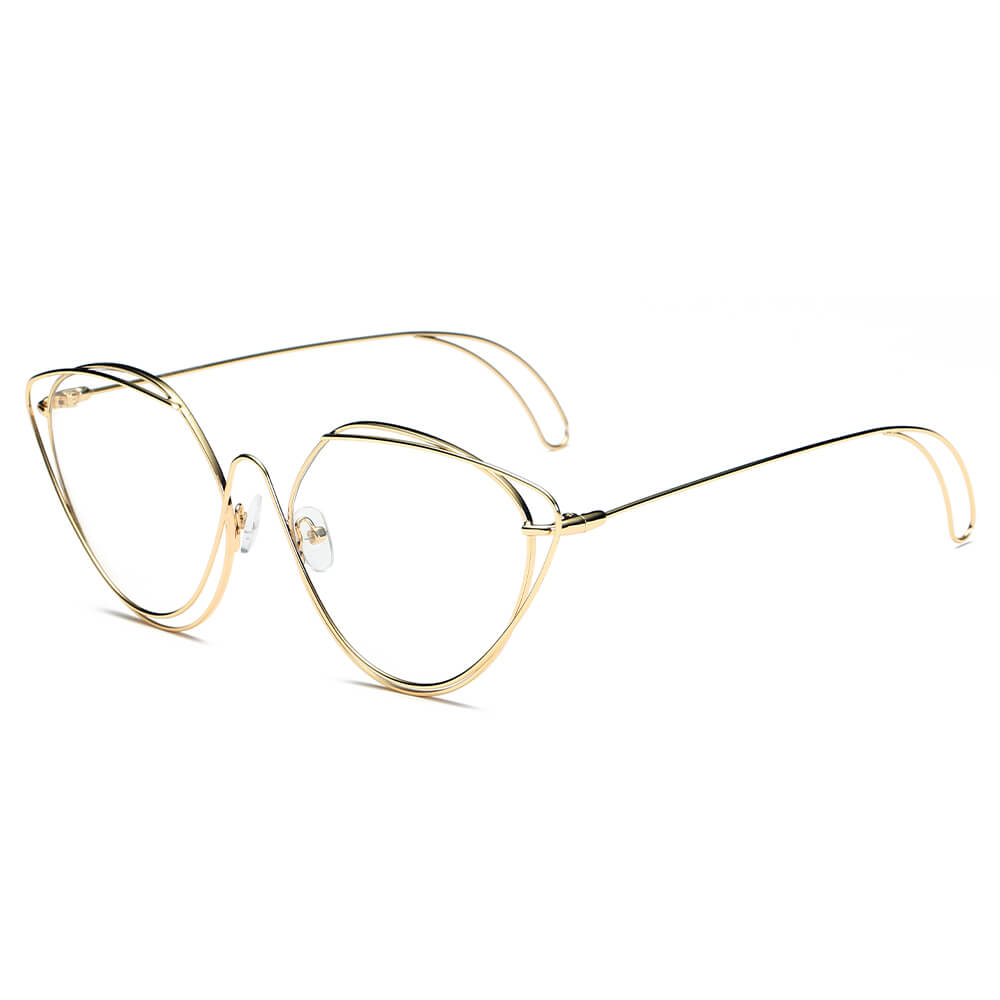 LISLE | Women Fashion Round Wire Art Eye Sunglasses