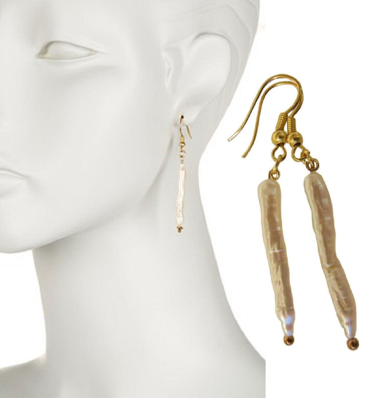 Icicle Pearl Earrings-0