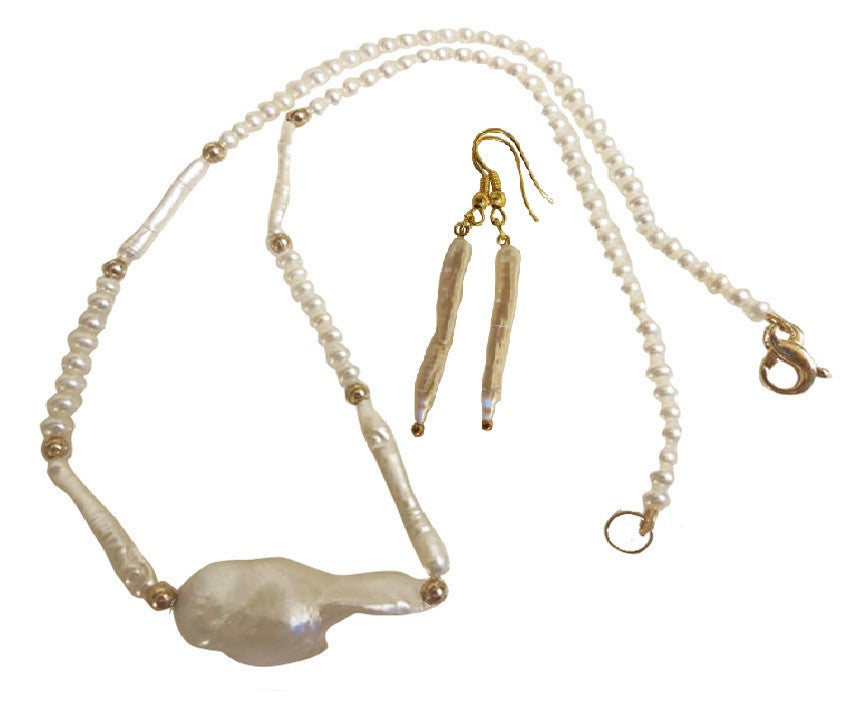 Icicle Pearl Earrings-4