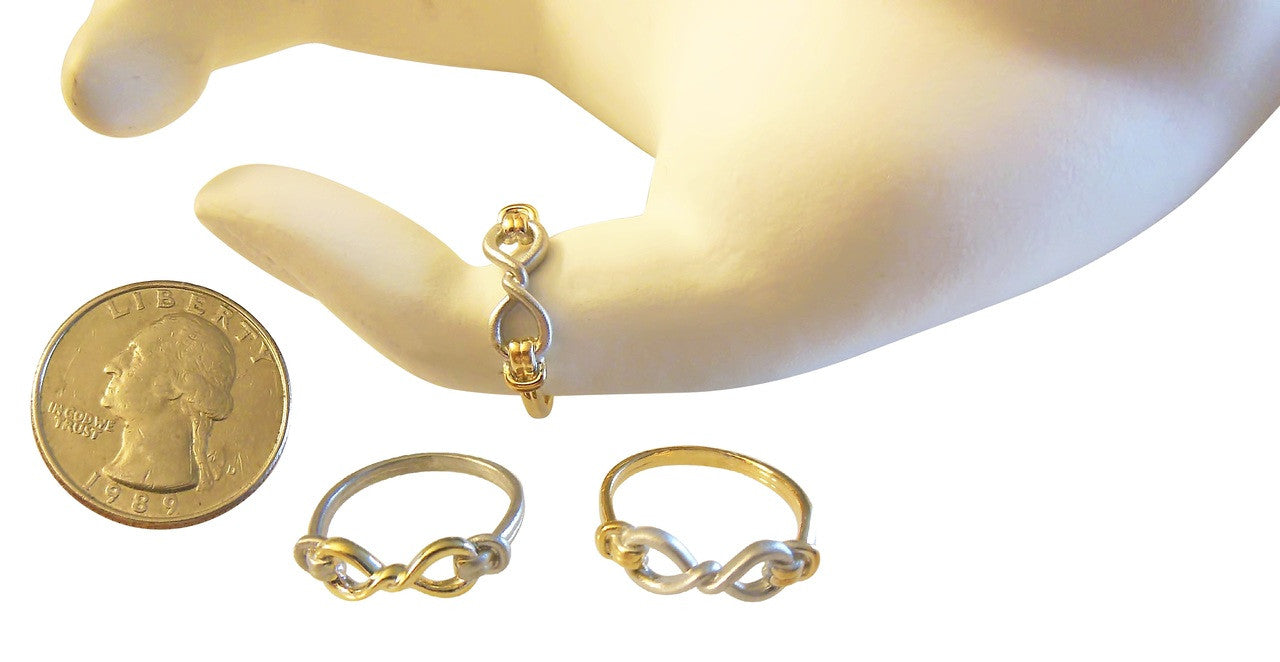 Infinity Knot Ring- 18K Gold. Tied up in infinity possibility.-17