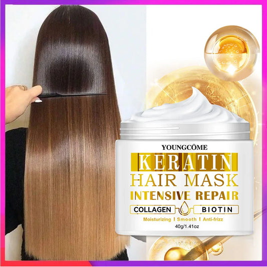Keratin Deep Repair Hair Mask Conditioner Treatment-0