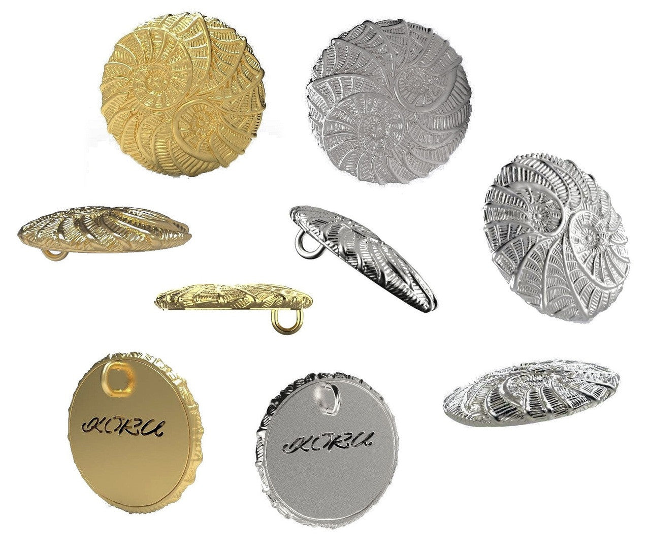 Koru Large Pendant/Necklace: Sterling Silver. i3f = Imagine Inspire Innovate Foundation-8