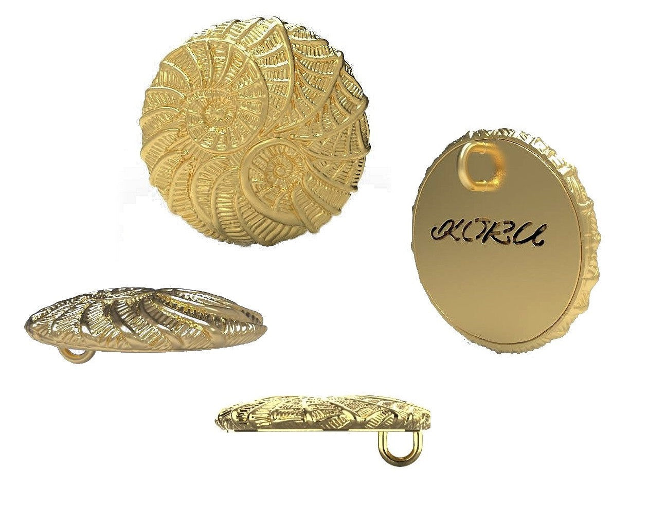 Koru Large Pendant/Necklace: Sterling Silver. i3f = Imagine Inspire Innovate Foundation-22