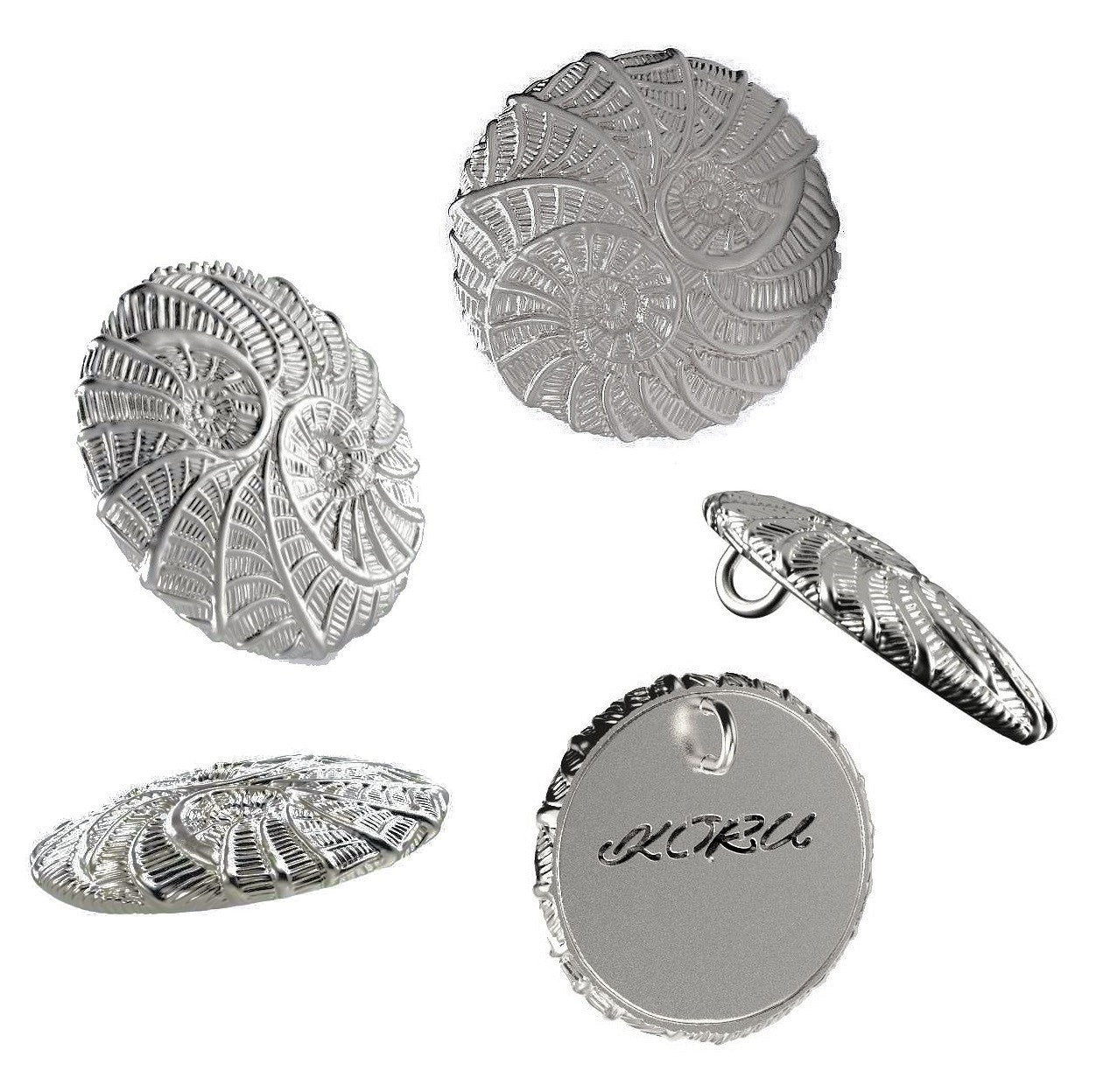 Koru Large Pendant/Necklace: Sterling Silver. i3f = Imagine Inspire Innovate Foundation-11