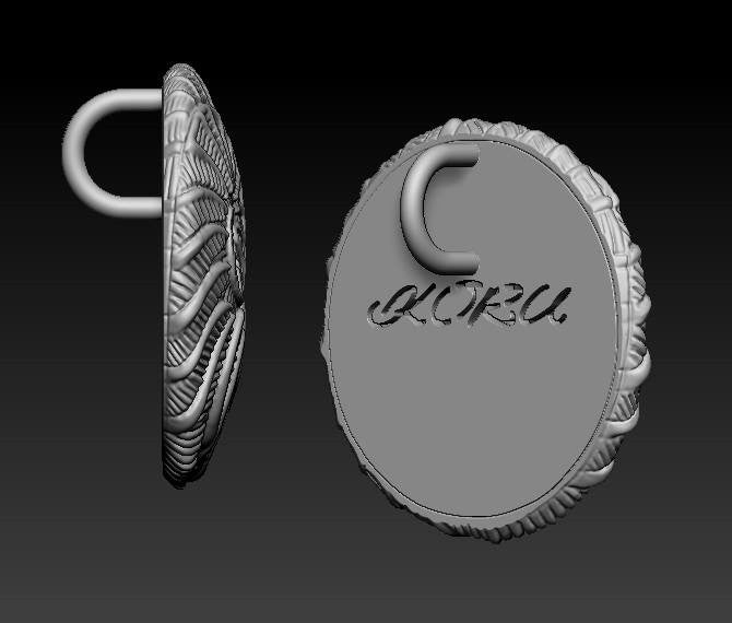 Koru Large Pendant/Necklace: Sterling Silver. i3f = Imagine Inspire Innovate Foundation-17