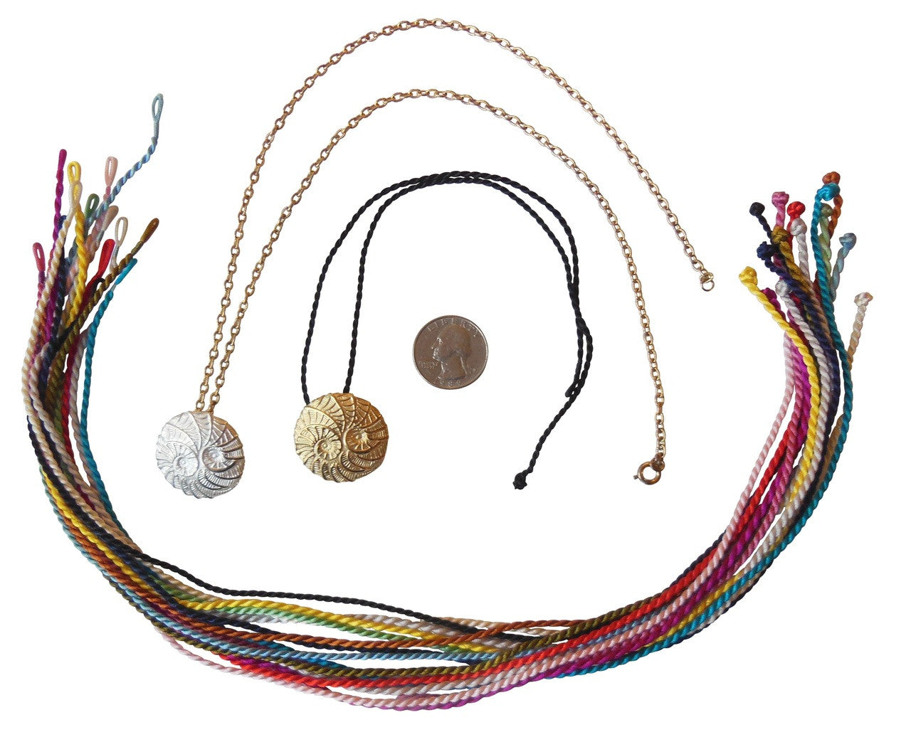 Koru Large Pendant/Necklace: Sterling Silver. i3f = Imagine Inspire Innovate Foundation-32