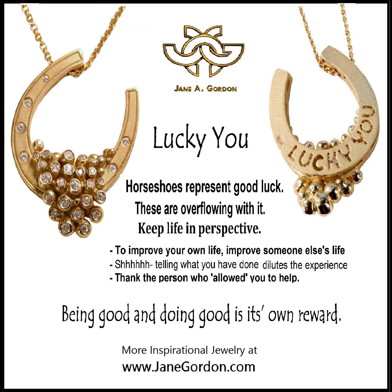 "Lucky You" Equestrian Horseshoe Necklace, 18K Gold, Overflowing with Diamonds.-9