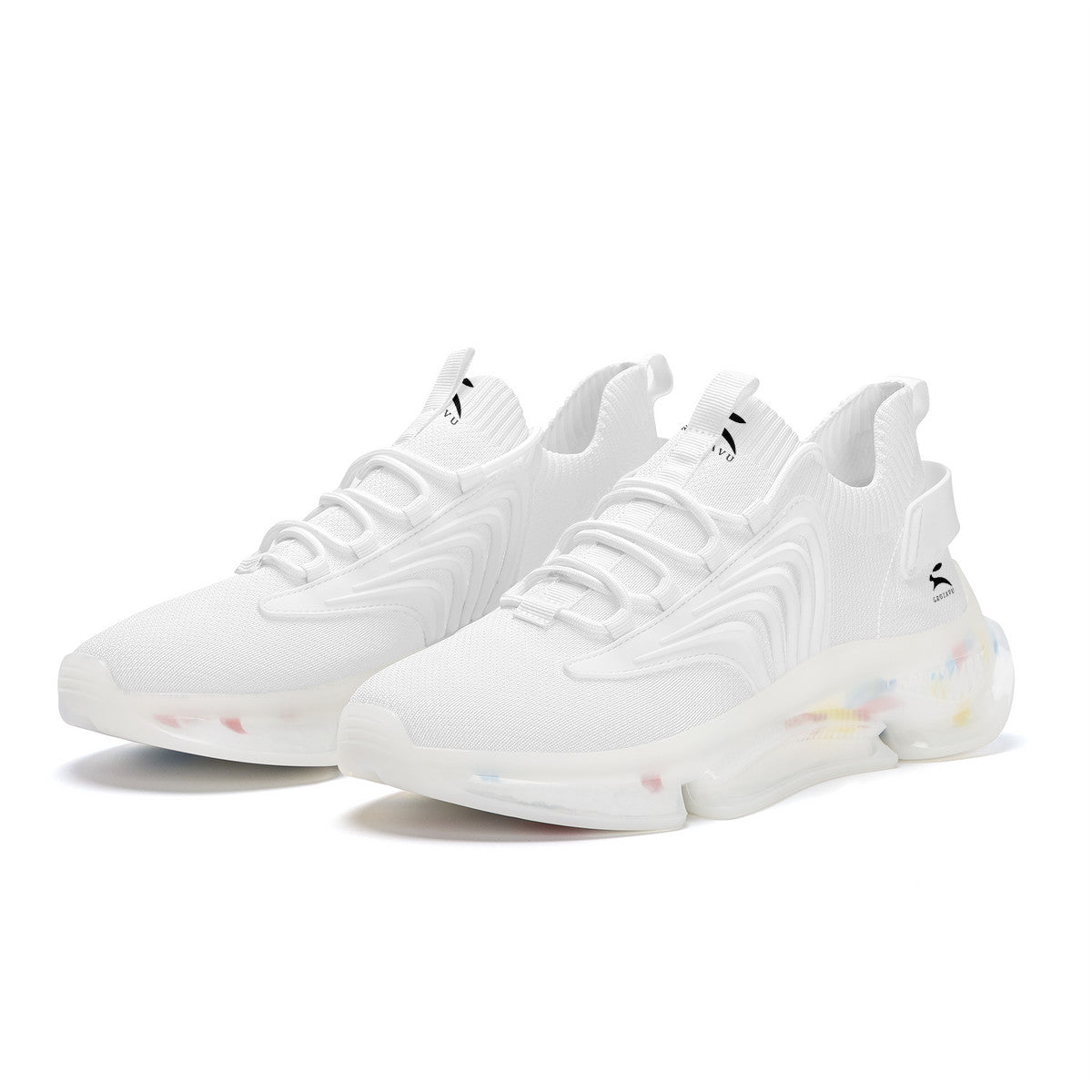 White Air-Cushion Sneakers