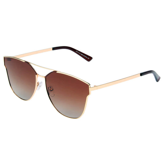 MULA | Women Polarized Horn Rim Round Eye Sunglasses