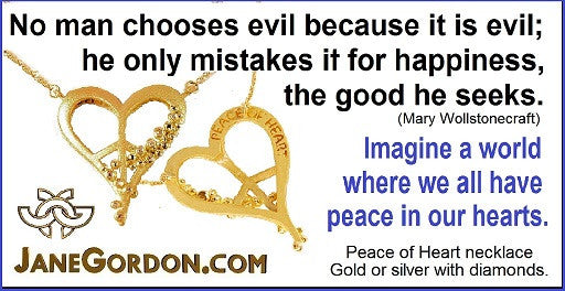 Peace and Lots of It. 18K Gold & Abundance Overflow of Diamonds