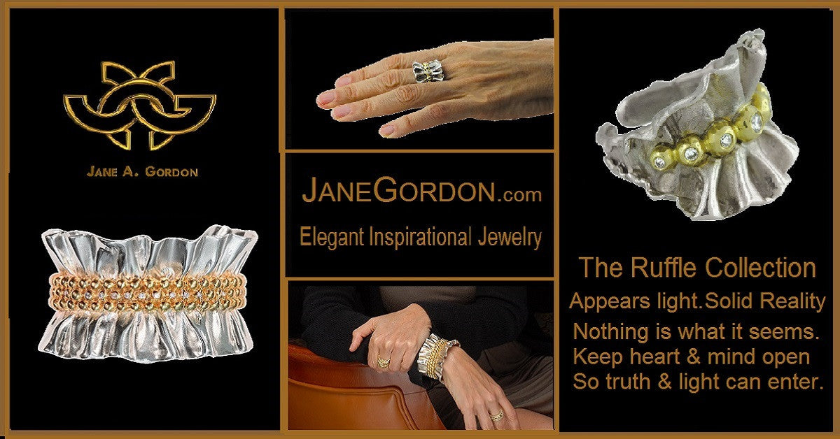 Ruffle Pendant: Single Diamond in 18K Gold Dot Set in Sterling Silver-9