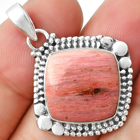 Natural Pink Tulip Quartz Pendant P-1677 SDP127316