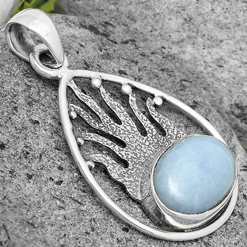 Natural Angelite Pendant P-1209 SDP136235