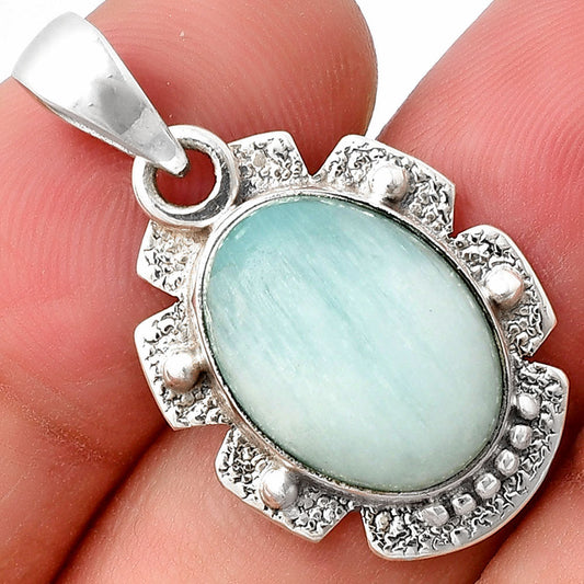 Natural Blue Aragonite Pendant P-1485 SDP140293