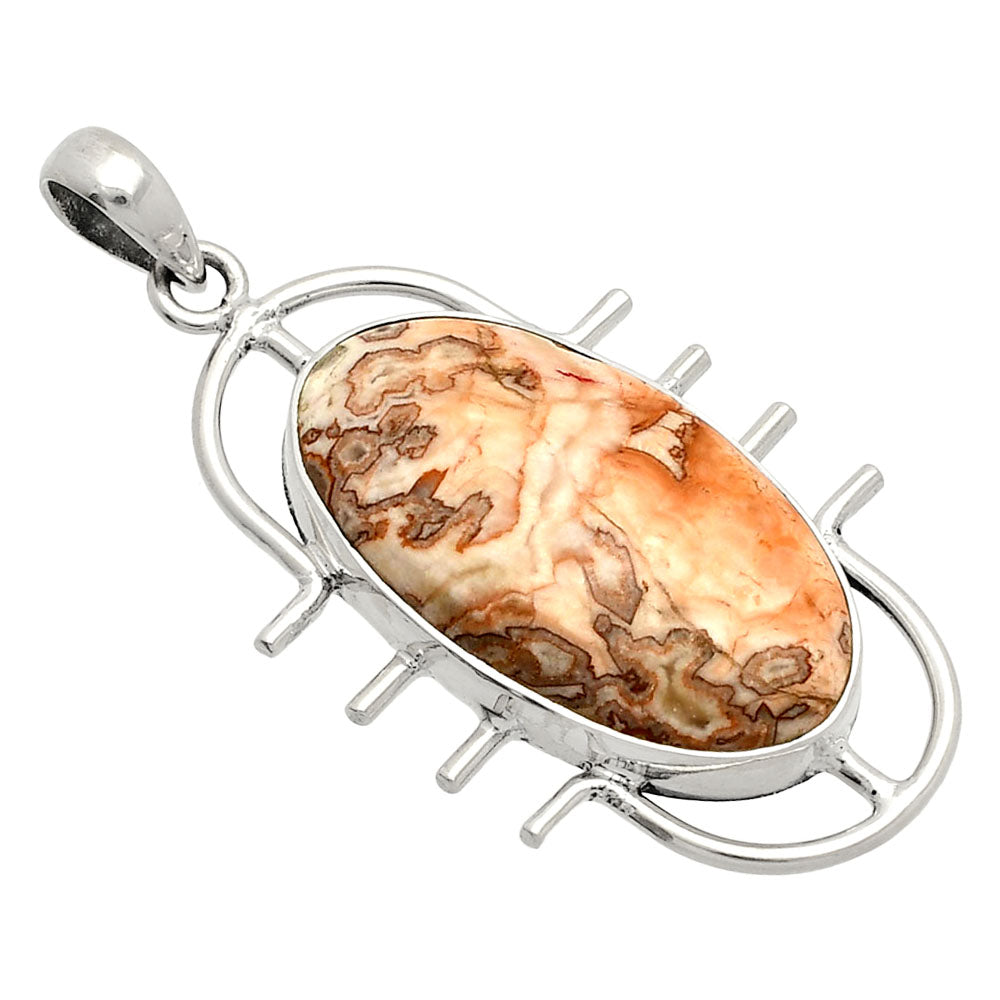 Natural Rosetta Picture Jasper Pendant P-1271 SDP148363