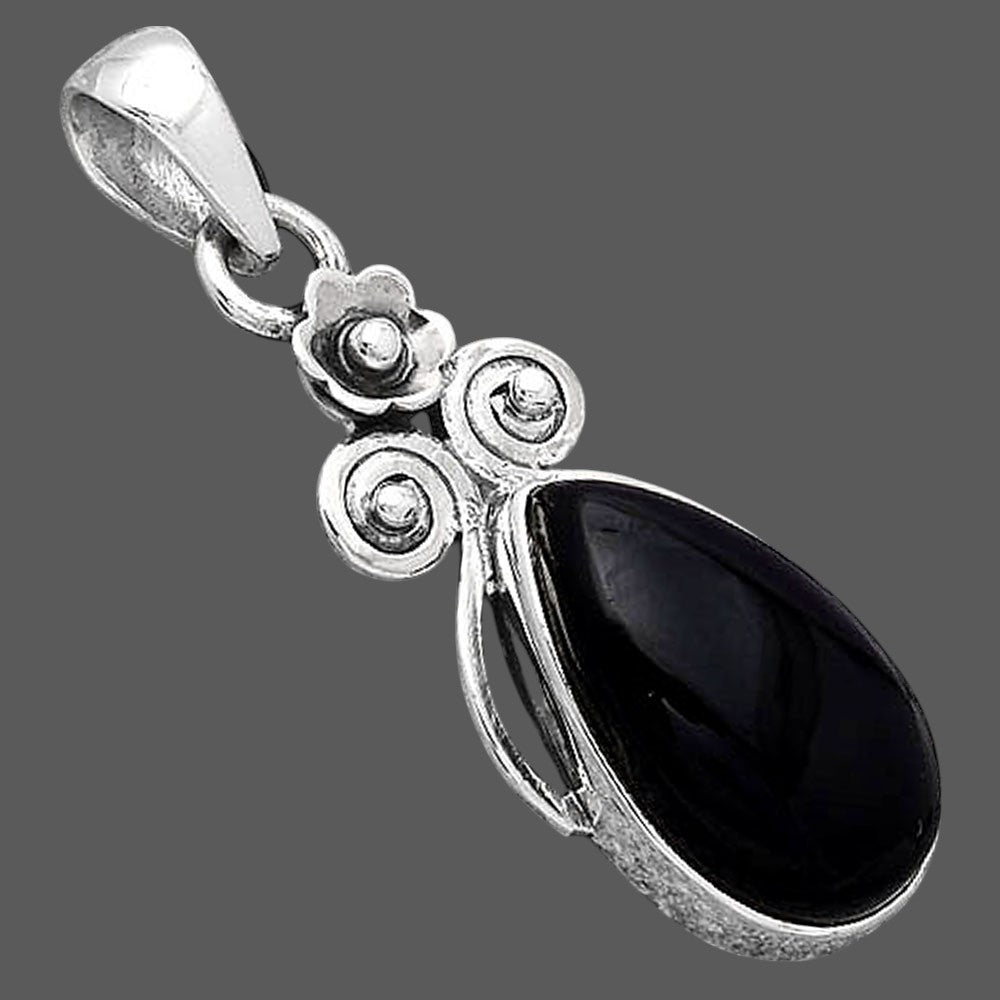 Natural Tektite Cab - Greek Pendant P-1690 SDP154108
