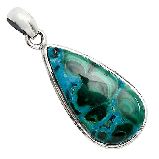 Azurite In Malachite Pendant P-1124 SDP158557