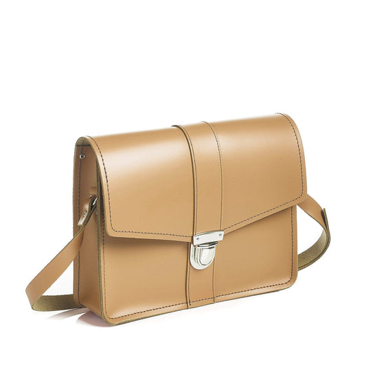 Leather Shoulder Bag - Iced Coffee