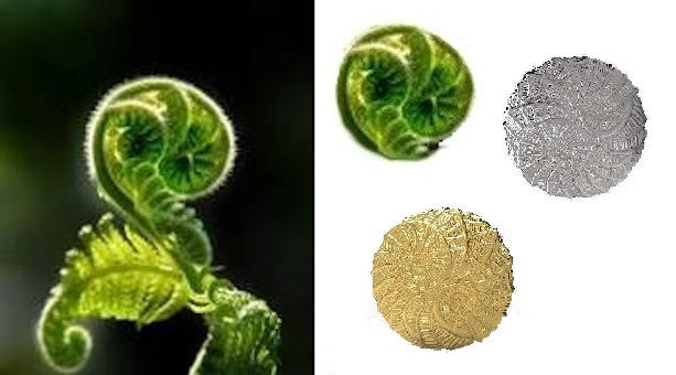 Koru Large Pendant/Necklace: Sterling Silver. i3f = Imagine Inspire Innovate Foundation-1