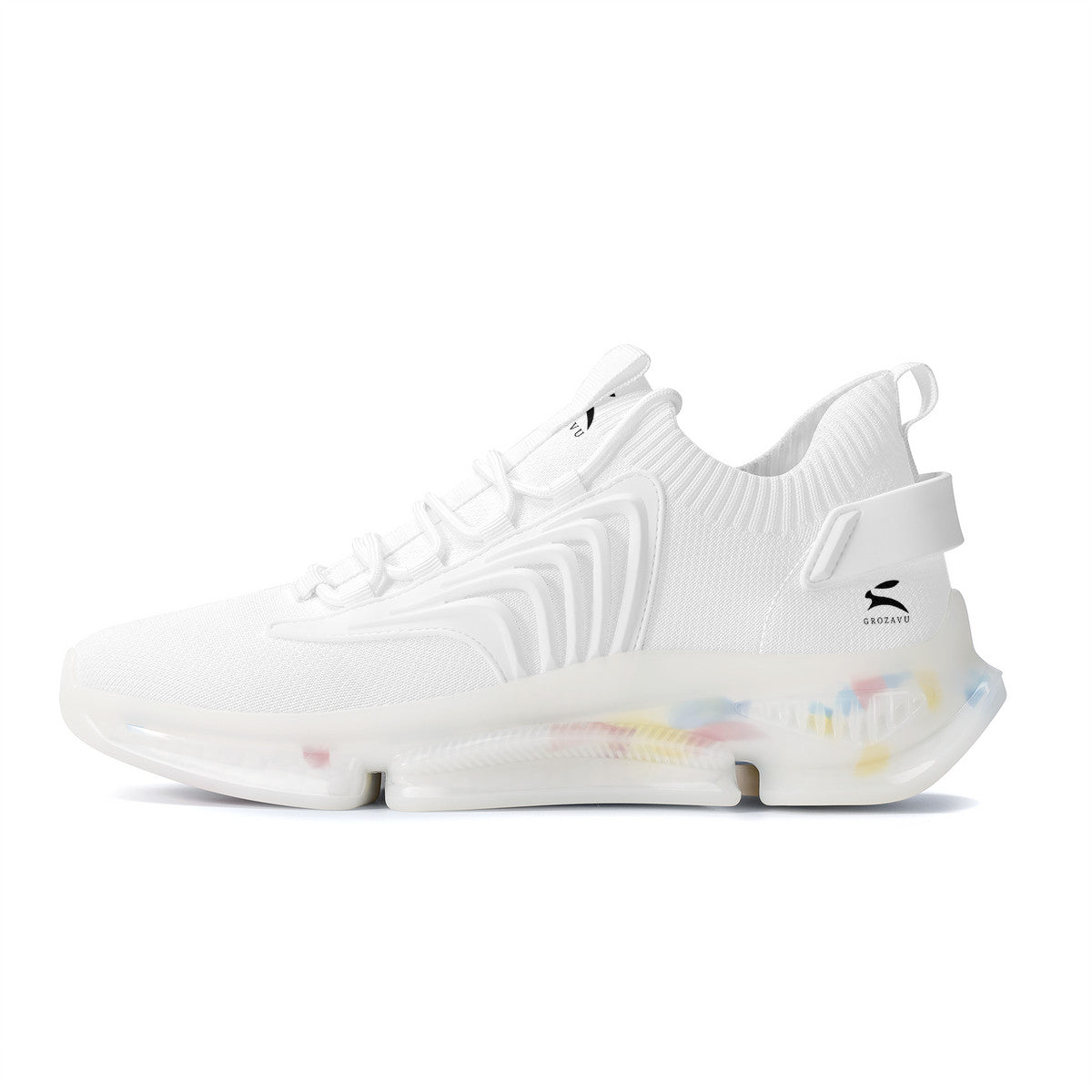 White Air-Cushion Sneakers