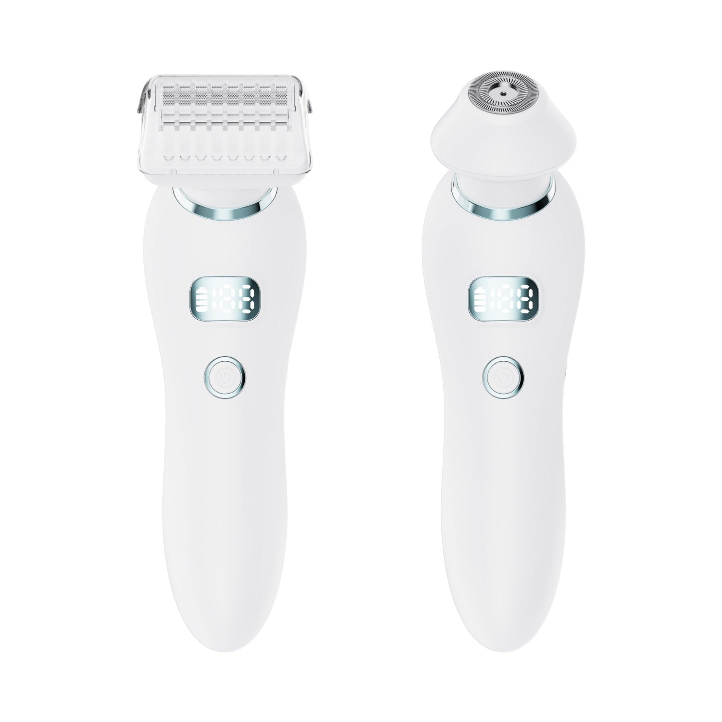 NNEDSZ U34 White 2-in-1 Electric Razor for Women - Multifunctional Rechargeable Hair Removal Shaver