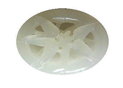 Jade Pendant- Carved white jade from China.-0
