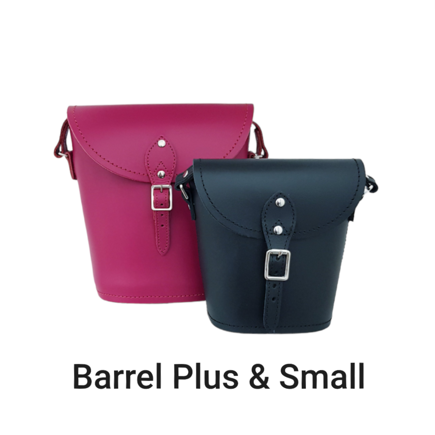Handmade Leather Barrel Bag - Green