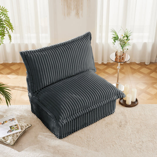 Koala Armless Sofa - Grey