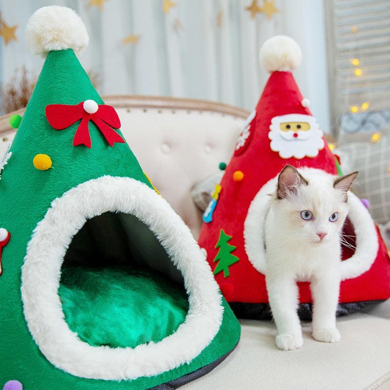 Christmas Cat Cozy Nest