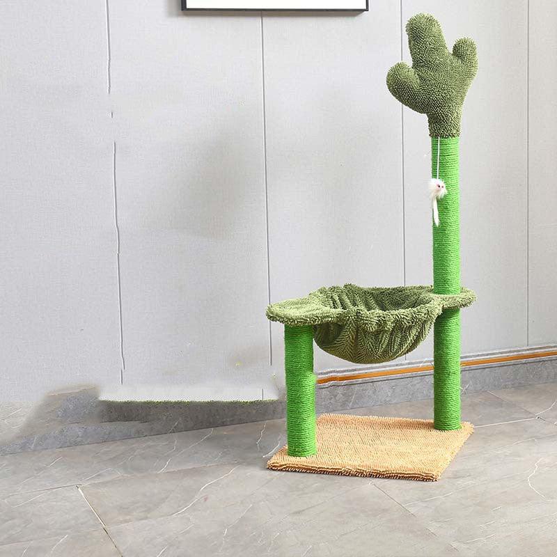 Sleek Sisal Cat Tree With Cozy Hammock - Ultimate Cat Climbing Frame