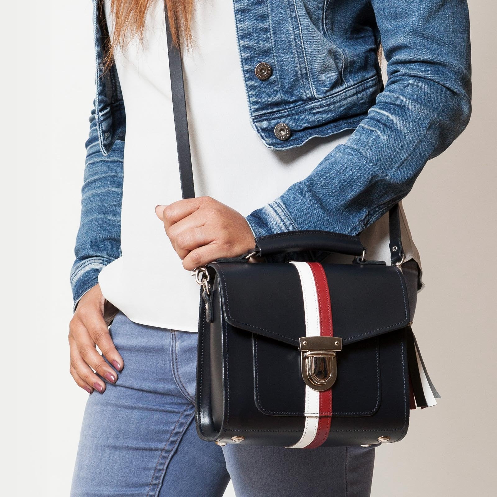 Handmade Leather Sugarcube Handbag - British Edit-3