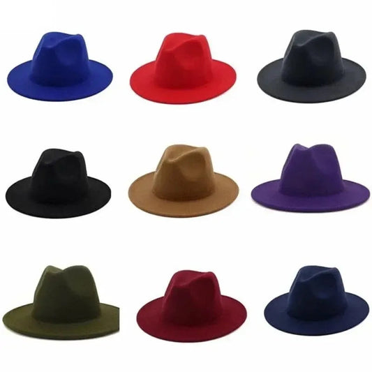 Stiff Solid Fedora Hat