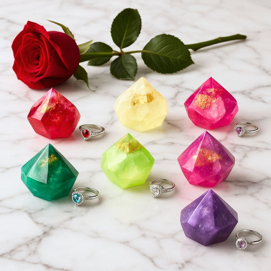 Garnet Gem Soap  with Hidden Silver Ring