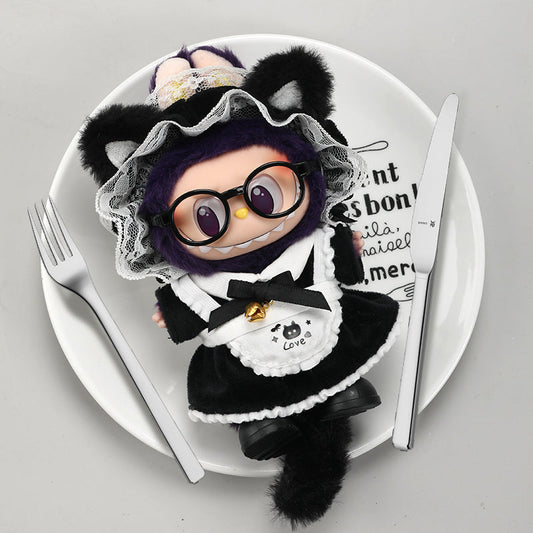 Labubu Kitty Maid Outfit
