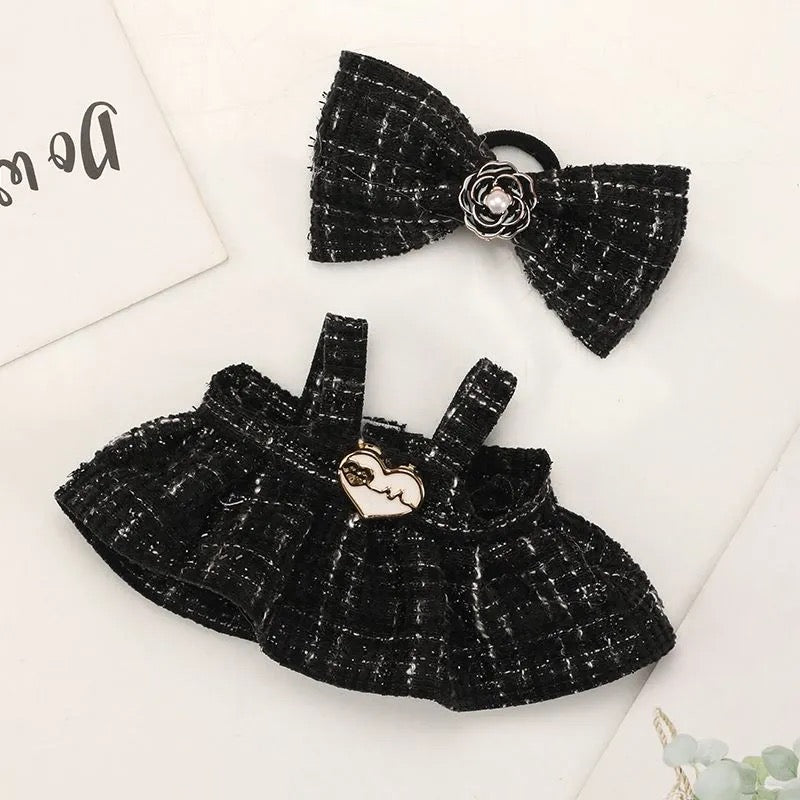 Labubu Parisian Heart Tweed Outfit