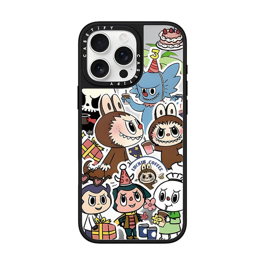 Labubu Sticker Collage Phone Case