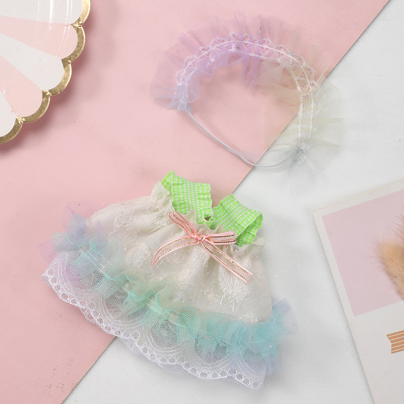 Labubu Sweet Cotton Candy Rainbow Outfit