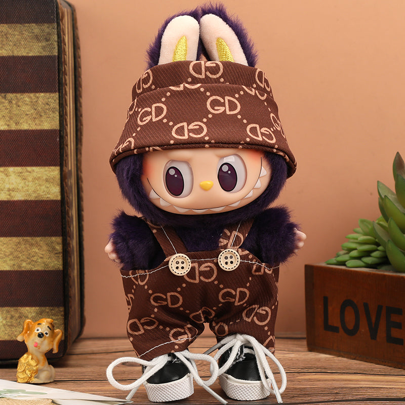Labubu Vogue Monogram Overalls Outfit