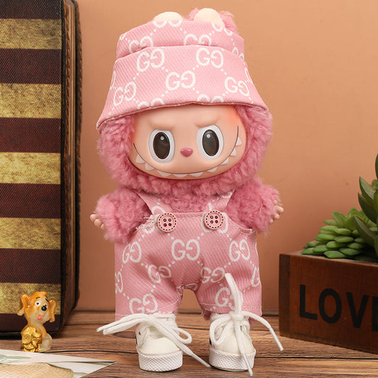 Labubu Vogue Monogram Overalls Outfit