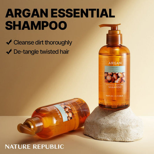 Argan Essential Nourishing Hair Care Duo - Jumbo Shampoo & Conditioner