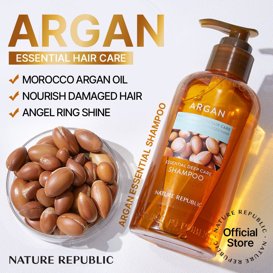 Argan Essential Nourishing Hair Care Duo - Jumbo Shampoo & Conditioner