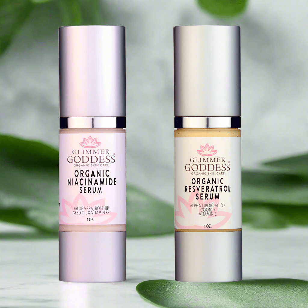 Niacinamide & Resveratrol Face Serum Duo – Anti-Aging, Pore-Reducing & Brightening Skincare Bundle