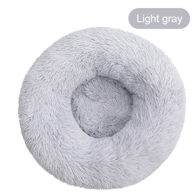 Soft Pet Dog Bed Round Winter warm Long Plush Dog House Cushion Cat Beds Mats Sofa for Samll large Dogs kennel Pet supplies