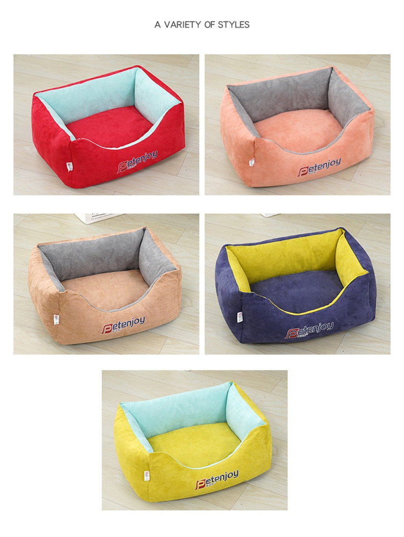 Pet Dog Bed Super Soft Dog Kennel Comfortable Cat Deep Sleeping Sofa Basket Pet House Bed for Teddy Small Dogs Cats Supplies