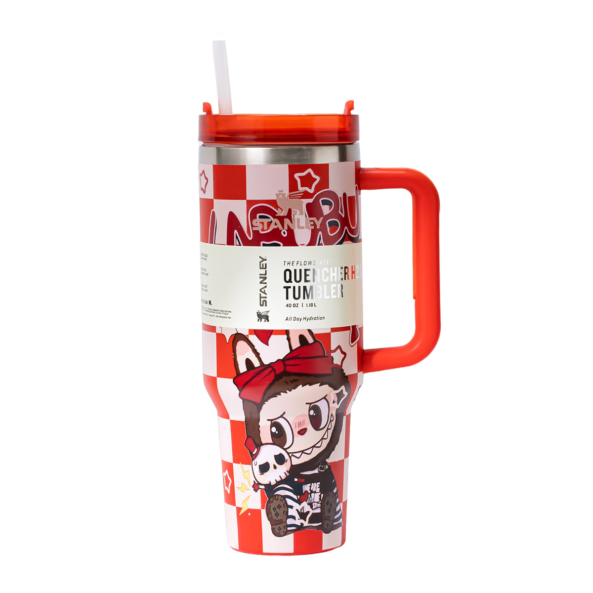 Stanley x Labubu Red Checkered Quencher H2O Tumbler [Limited Edition]